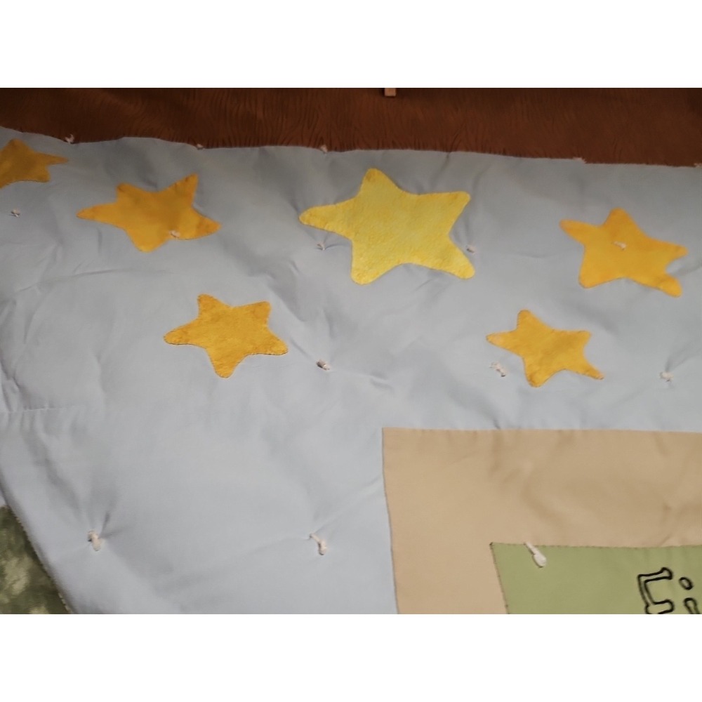 75x90 Twin Handmade Quilt, Quilting on the one side, Tan one piece on back. - Picture 10 of 11